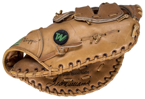 Ted Williams Autographed Sears, Roebuck & Co Retail Model Glove (JSA)